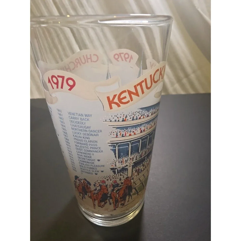 Kentucky Derby 1979 105th Running Mint Julep Glass Churchill Downs Horse Racing